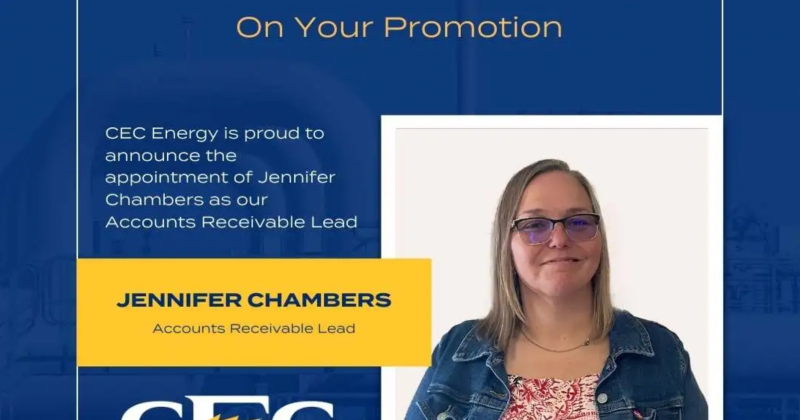 Promotion of Jennifer Chambers to Accounts Receivable Lead