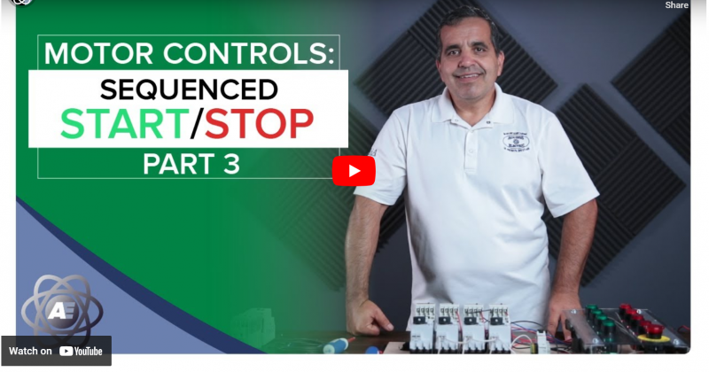 Training Motor Controls: Sequenced Start Stop Part 3