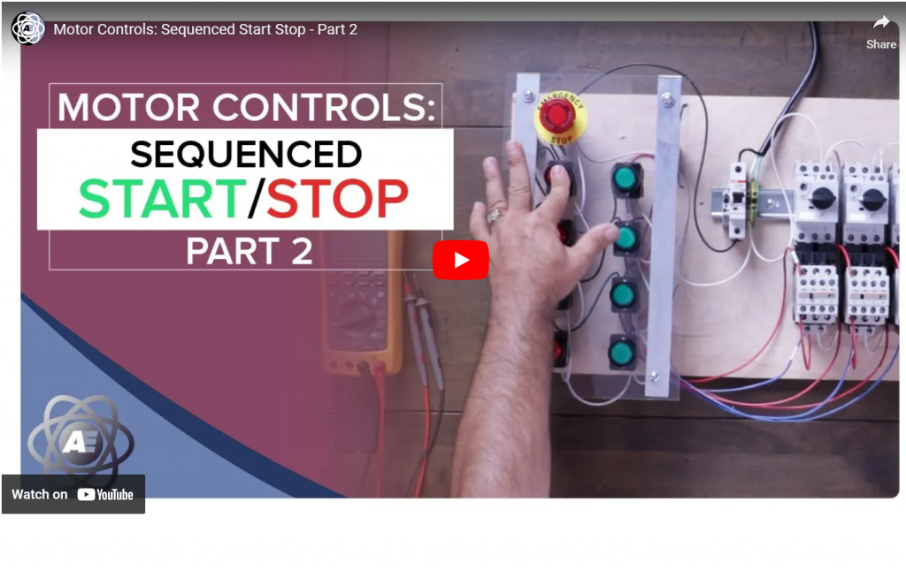 Trainging Motor Controls: Sequenced Start Loops